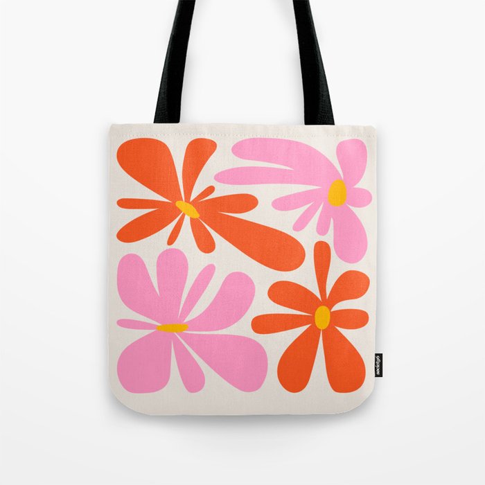 Bloom: Peach Matisse Color Series 04 Tote Bag Gallery Image 1