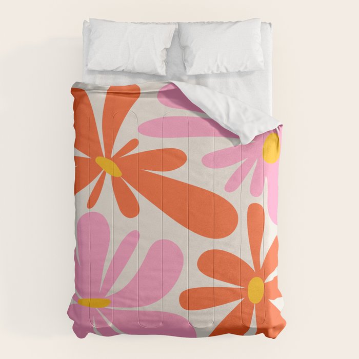 Bloom: Peach Matisse Color Series 04 Comforter Gallery Image 6