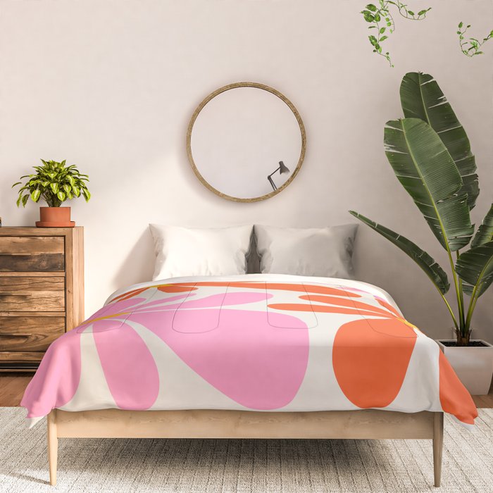 Bloom: Peach Matisse Color Series 04 Comforter Gallery Image 3