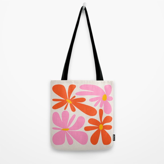 Bloom: Peach Matisse Color Series 04 Tote Bag Gallery Image 2