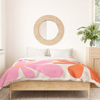 Bloom: Peach Matisse Color Series 04 Duvet Cover Gallery Image 3