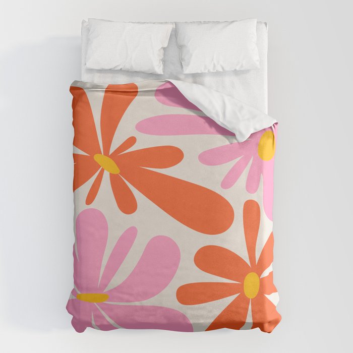 Bloom: Peach Matisse Color Series 04 Duvet Cover Gallery Image 6