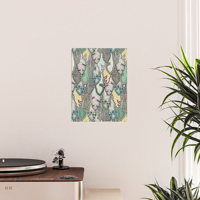 layered palm leaves Poster Gallery Image 2