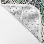 layered palm leaves Bath Mat Gallery Image 2