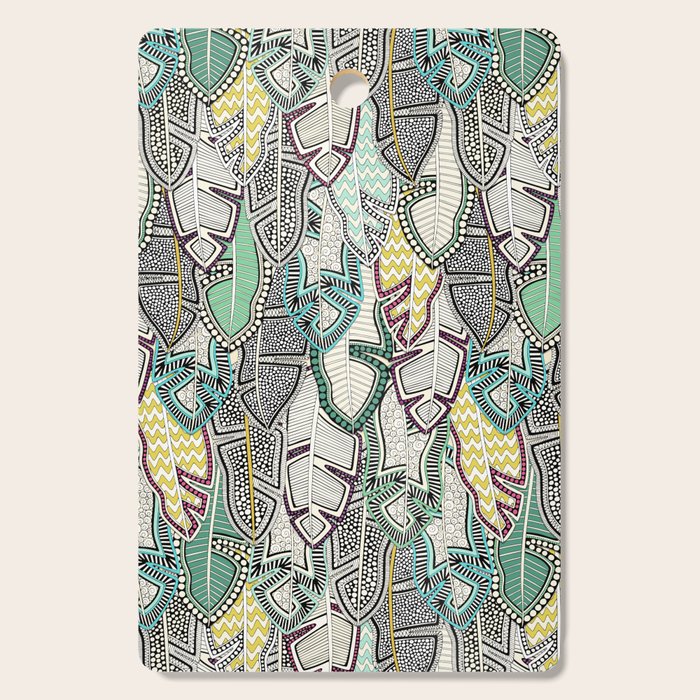 layered palm leaves Cutting Board Gallery Image 1