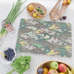 layered palm leaves Cutting Board Gallery Image 2