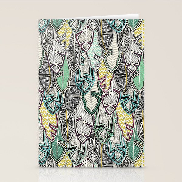 layered palm leaves Stationery Card Gallery Image 1