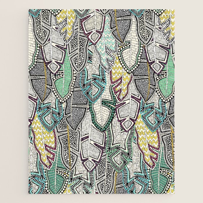 layered palm leaves Jigsaw Puzzle Gallery Image 1