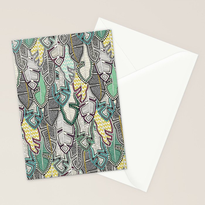 layered palm leaves Stationery Card Gallery Image 2