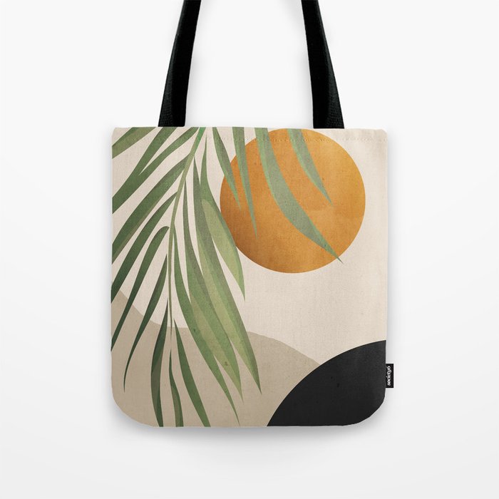 Abstract Art Tropical Leaves 47 Tote Bag Gallery Image 1