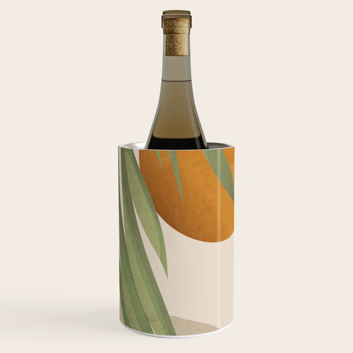Abstract Art Tropical Leaves 47 Wine Chiller Gallery Image 1
