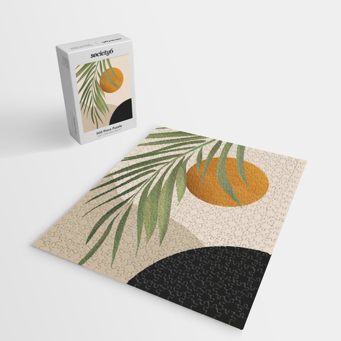 Abstract Art Tropical Leaves 47 Jigsaw Puzzle Gallery Image 2