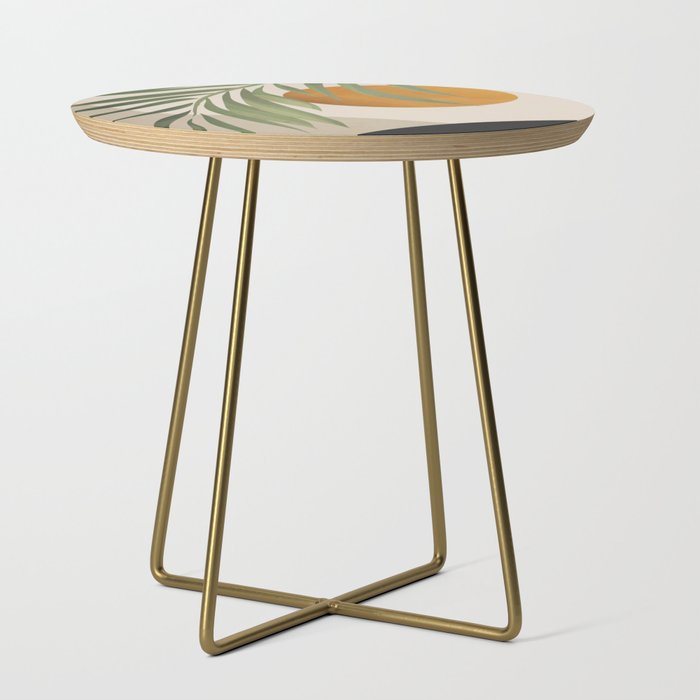 Abstract Art Tropical Leaves 47 Side Table Gallery Image 1