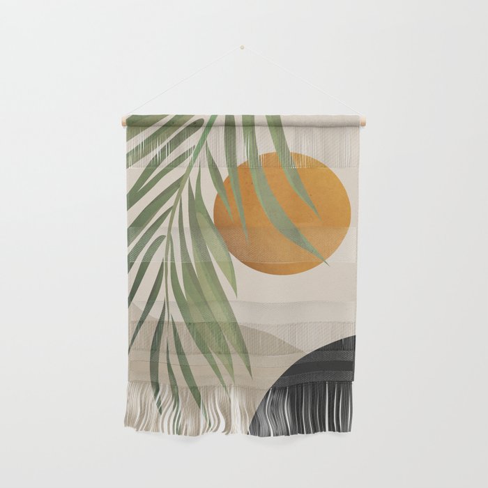 Abstract Art Tropical Leaves 47 Wall Hanging Gallery Image 1