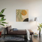 Abstract Art Tropical Leaves 47 Wood Wall Art Gallery Image 2