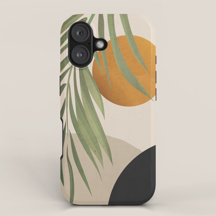 Abstract Art Tropical Leaves 47 iPhone Case Gallery Image 1
