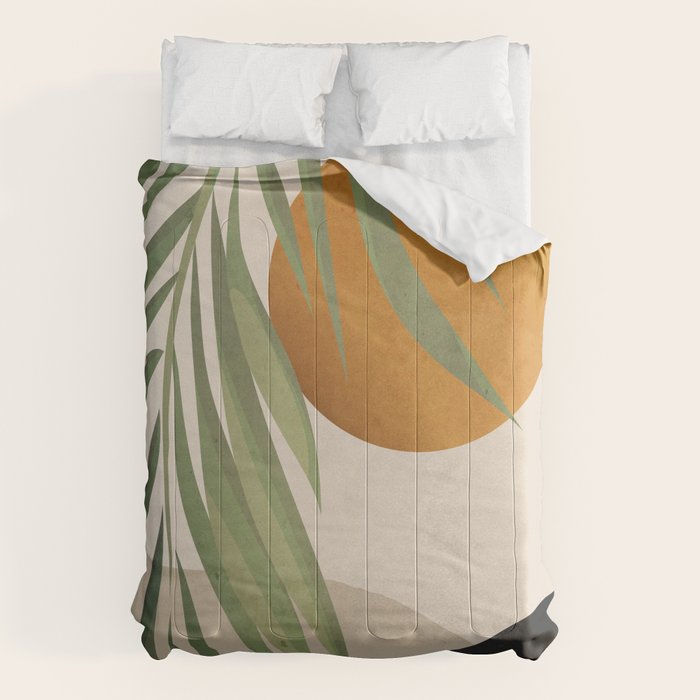 Abstract Art Tropical Leaves 47 Comforter Gallery Image 1