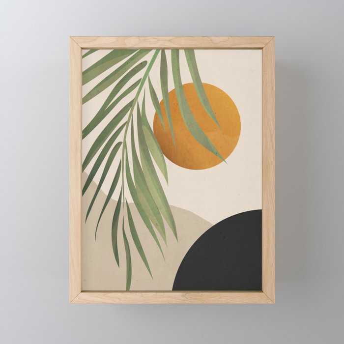 Abstract Art Tropical Leaves 47 Mini Art Print Gallery Image 1