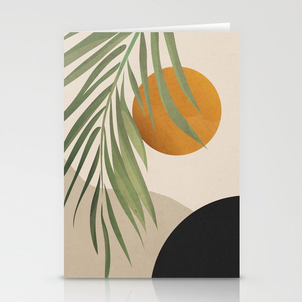 Abstract Art Tropical Leaves 47 Stationery Card Gallery Image 2