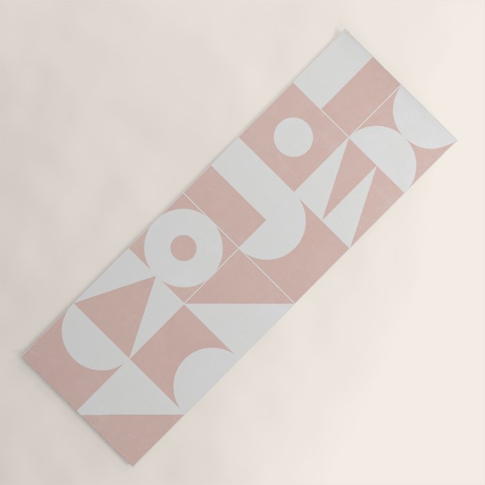 My Favorite Geometric Patterns No.11 - Pale Pink Yoga Mat Gallery Image 1