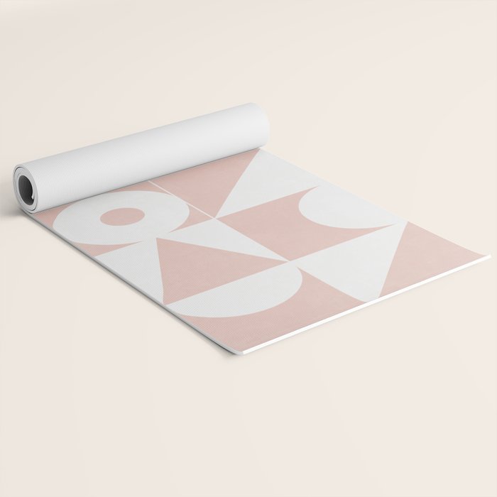 My Favorite Geometric Patterns No.11 - Pale Pink Yoga Mat Gallery Image 2