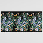 White Fox Garden Desk Mat Gallery Image 3