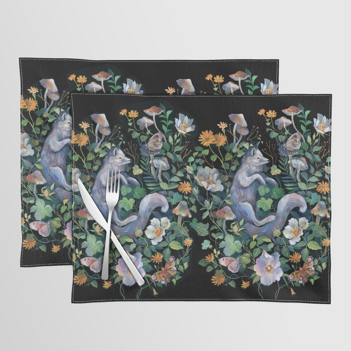 White Fox Garden Placemat Gallery Image 1