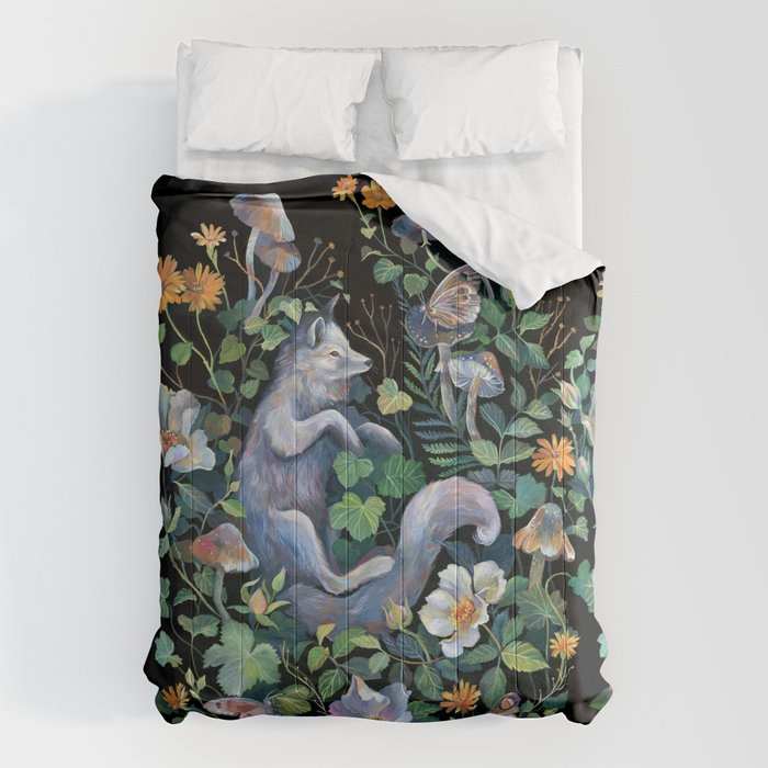 White Fox Garden Comforter Gallery Image 1