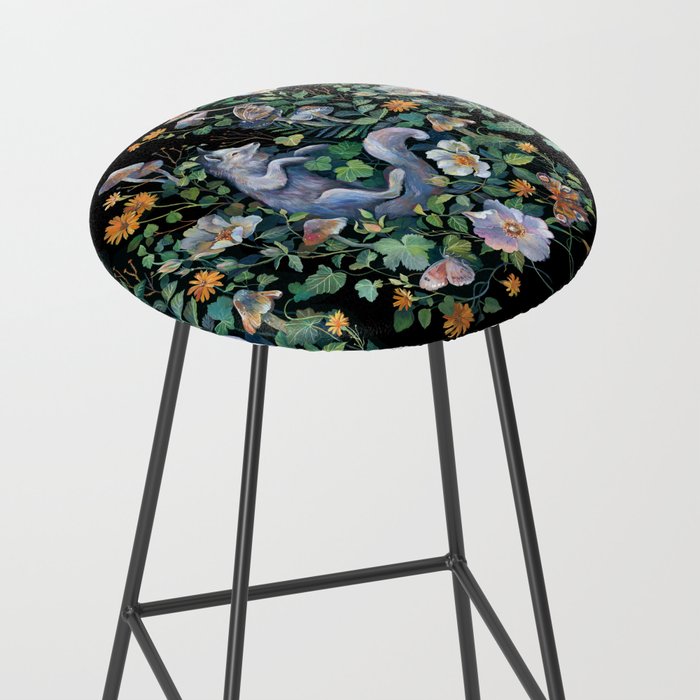 White Fox Garden Stool Gallery Image 2