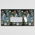 White Fox Garden Desk Mat Gallery Image 1