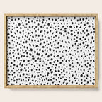 Dalmatian Spots - Black and White Polka Dots Serving Tray Gallery Image 1