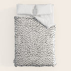 Dalmatian Spots - Black and White Polka Dots Comforter Gallery Image 6