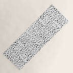 Dalmatian Spots - Black and White Polka Dots Yoga Mat Gallery Image 1