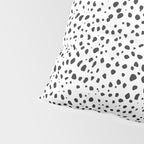 Dalmatian Spots - Black and White Polka Dots Pillow Sham Gallery Image 4