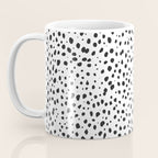 Dalmatian Spots - Black and White Polka Dots Coffee Mug Gallery Image 3