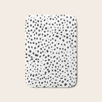 Dalmatian Spots - Black and White Polka Dots Bath Mat Gallery Image 1