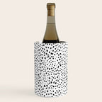 Dalmatian Spots - Black and White Polka Dots Wine Chiller Gallery Image 2