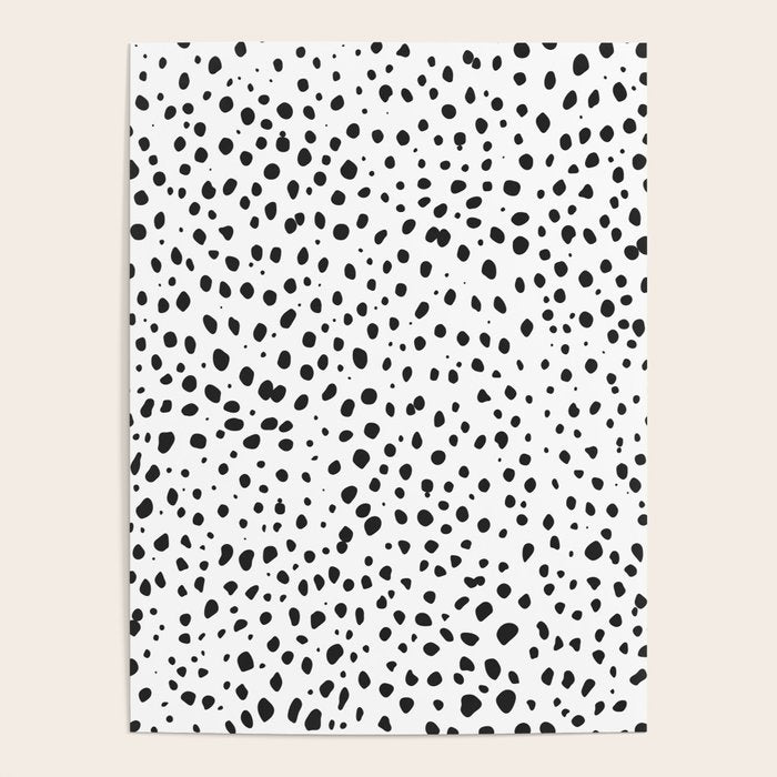 Dalmatian Spots - Black and White Polka Dots Poster Gallery Image 4