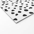 Dalmatian Spots - Black and White Polka Dots Welcome Mat Gallery Image 2