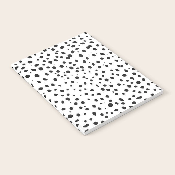 Dalmatian Spots - Black and White Polka Dots Notebook Gallery Image 1