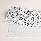 Dalmatian Spots - Black and White Polka Dots Wrapping Paper Gallery Image 2