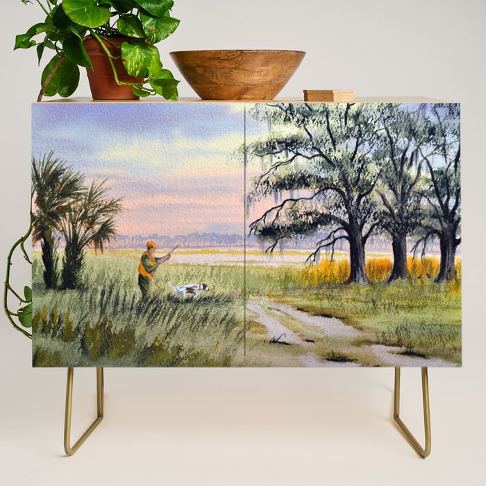 Hunting For Bobwhite Quail Credenza Gallery Image 1