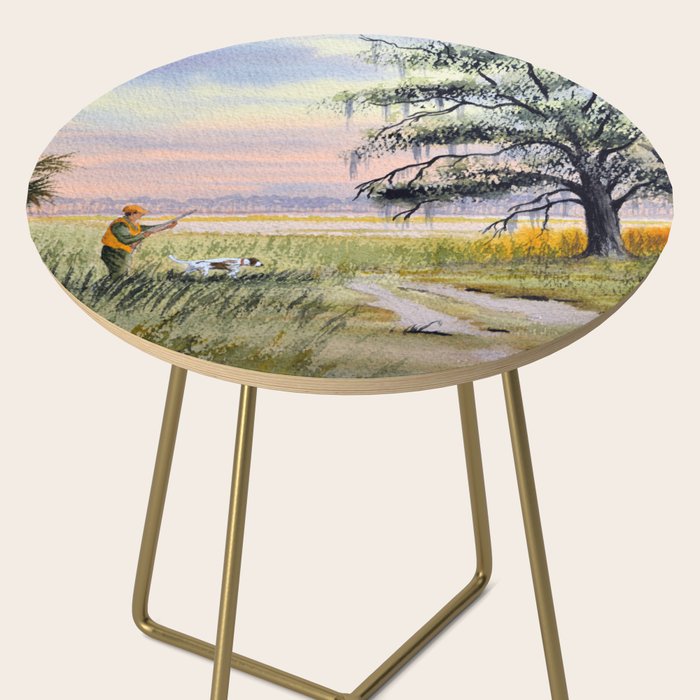 Hunting For Bobwhite Quail Side Table Gallery Image 2