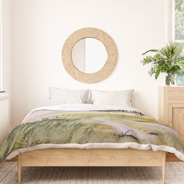 Hunting For Bobwhite Quail Duvet Cover Gallery Image 3