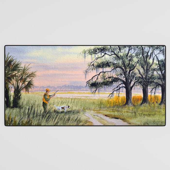 Hunting For Bobwhite Quail Desk Mat Gallery Image 3