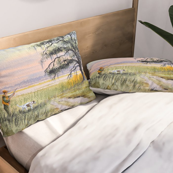 Hunting For Bobwhite Quail Pillow Sham Gallery Image 2