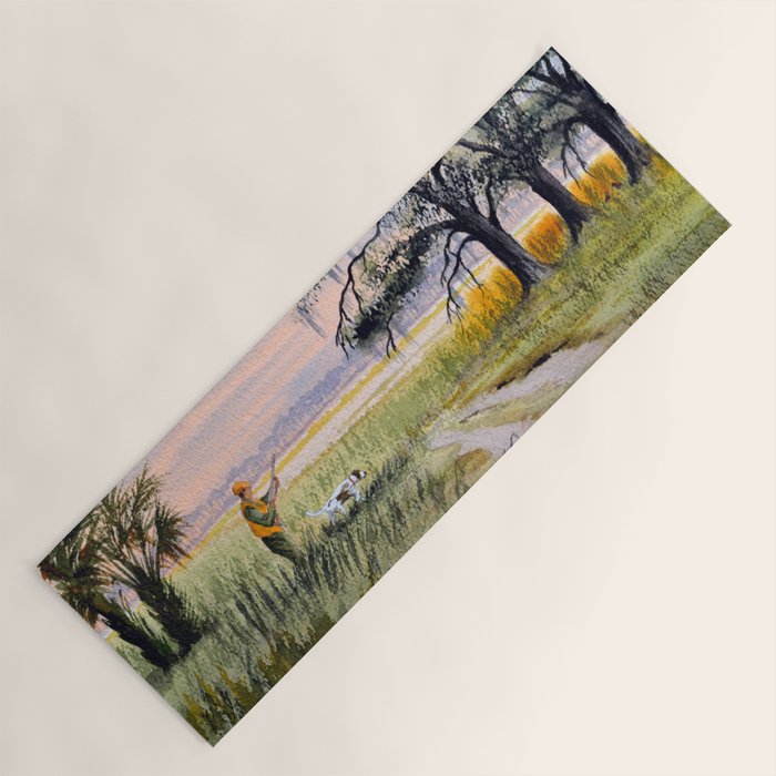 Hunting For Bobwhite Quail Yoga Mat Gallery Image 1