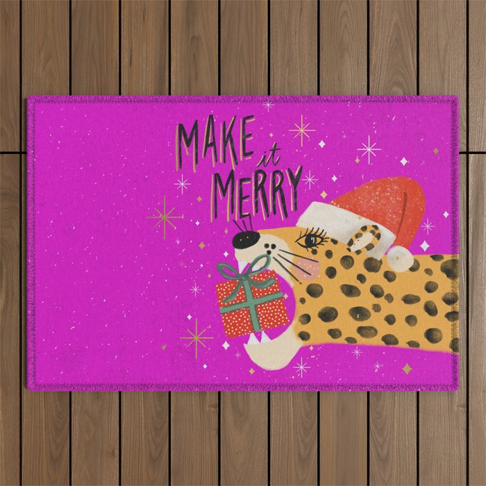 Make it merry Outdoor Rug Gallery Image 1