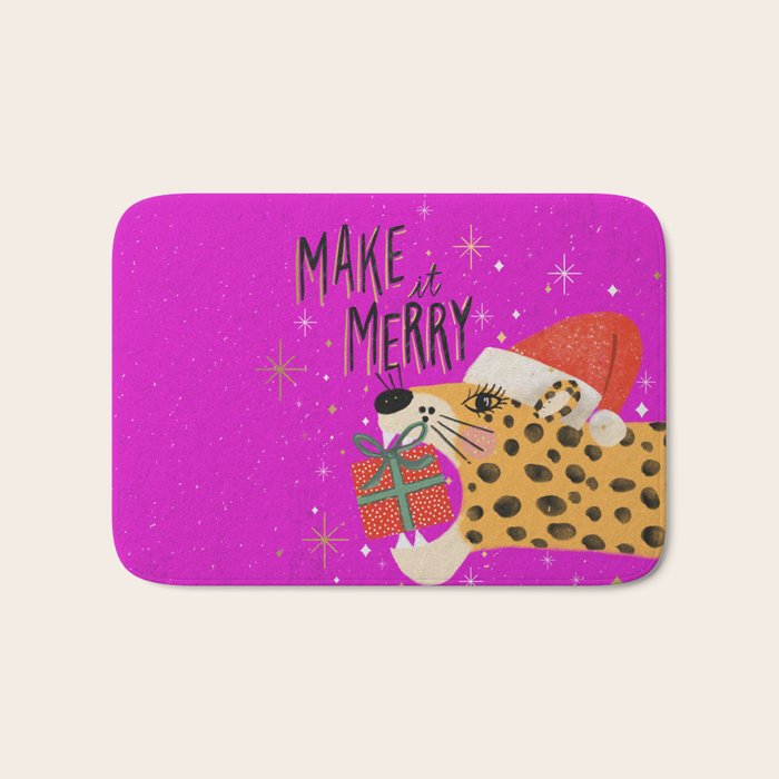Make it merry Bath Mat Gallery Image 1