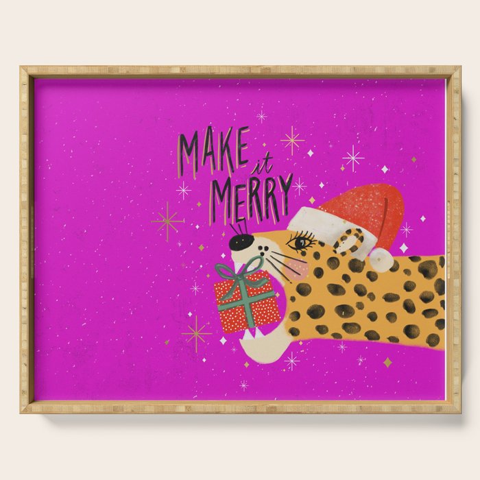 Make it merry Serving Tray Gallery Image 1